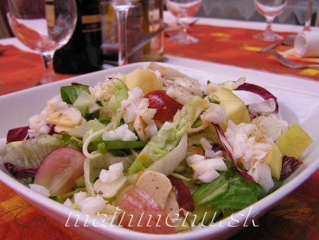 Eismix ovocný šalát s redukciou Aceto de Balsamico s natur cesnakom